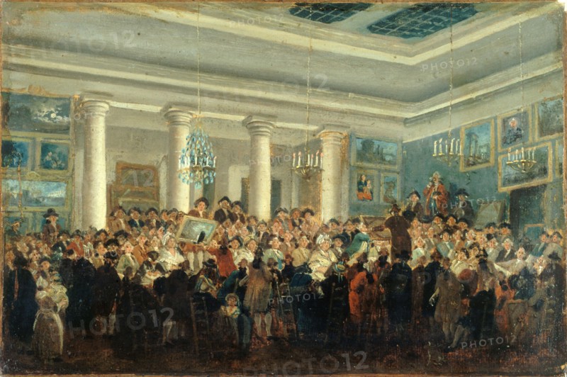 Public sale of paintings, c1785.