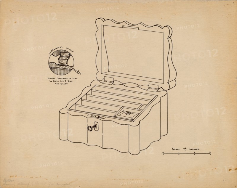 Game Box (For Poker Chips), c. 1939.