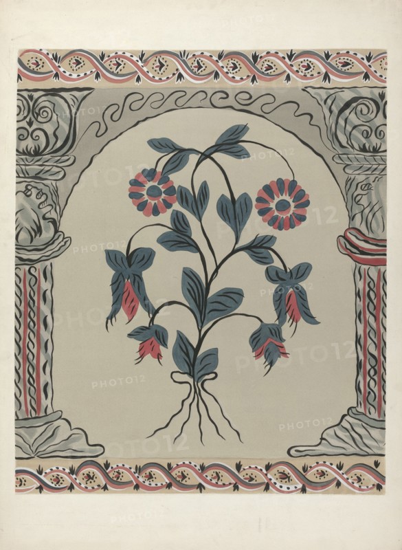 Fragment of Wall Decoration, c. 1940.
