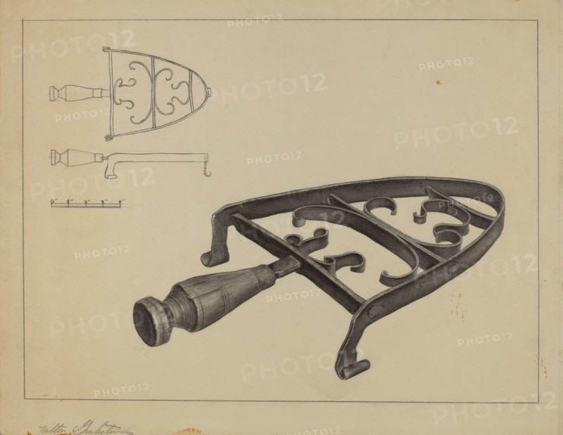 Pa. German Flat-iron Stand, 1935/1942.