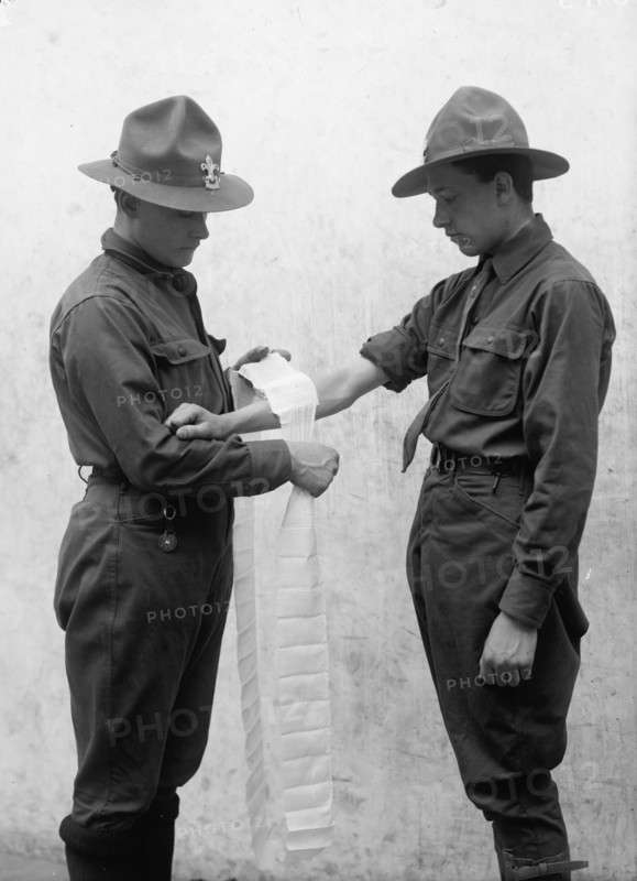 Boy Scouts Training Demonstration, 1912.