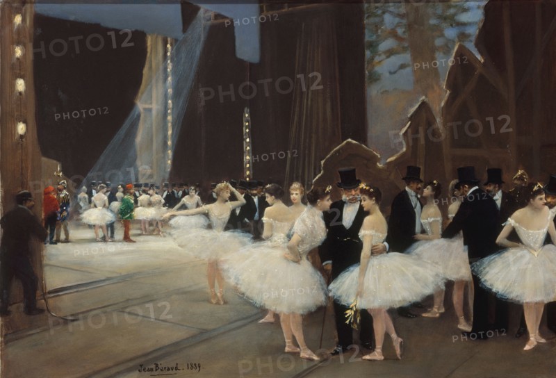 Behind the scenes at the Paris Opera, 1889.