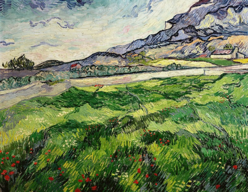 Green wheat field, 1889. Creator: Gogh, Vincent, van (1853-1890).