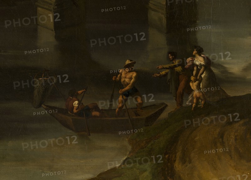 Italian landscape at the tomb, c1818.