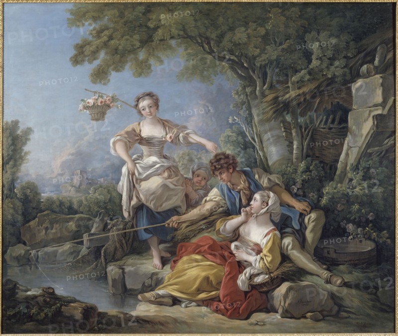 La Pêche à la ligne, 1767. Creator: Boucher, François (1703-1770).