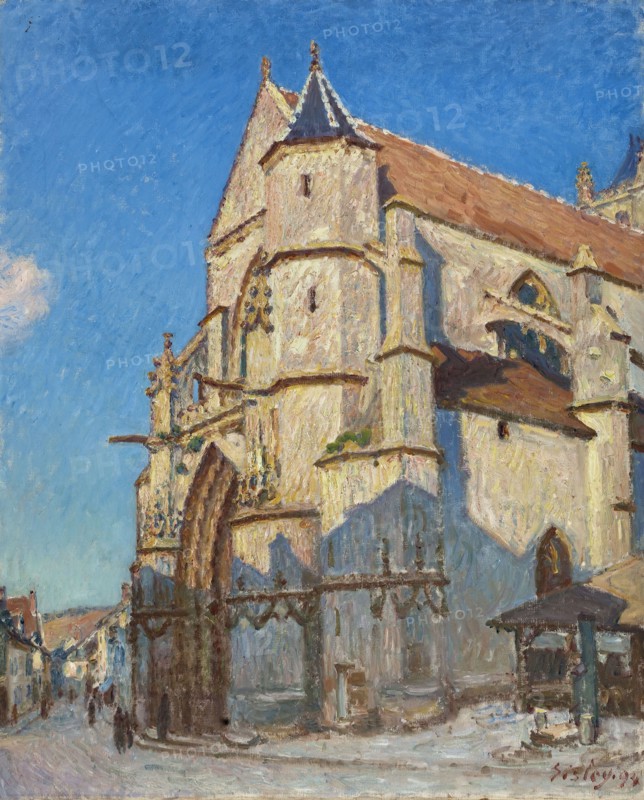 The Church of Moret (in the evening), 1894.