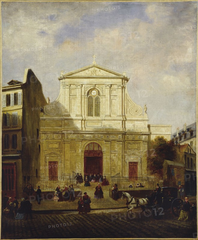 Facade of the Blancs-Manteaux church, 1865, 1865.