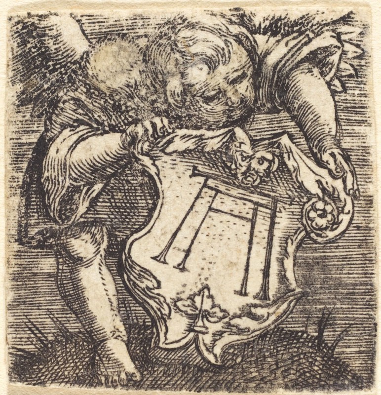 Genii with Altdorfer's Schram, c. 1520.
