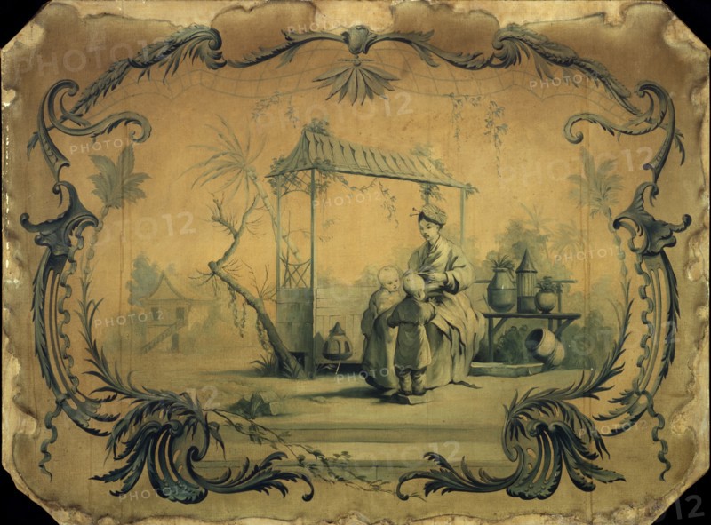 Chinoiserie, in the style of Boucher, 1915.