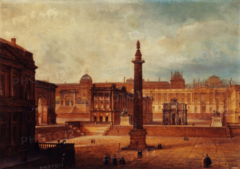 Composite view of Parisian landmarks, 1836.