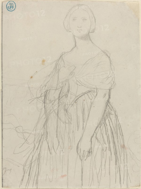 Sketch for Madame Moitessier.