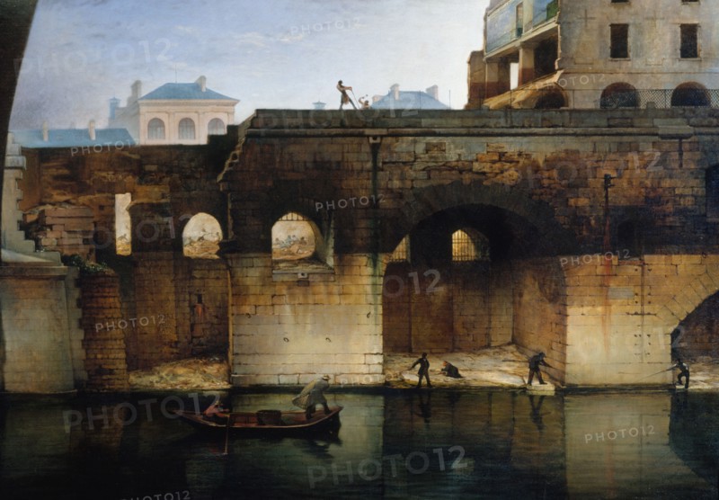 Demolition of the old Hotel-Dieu; the vaults, 1878.