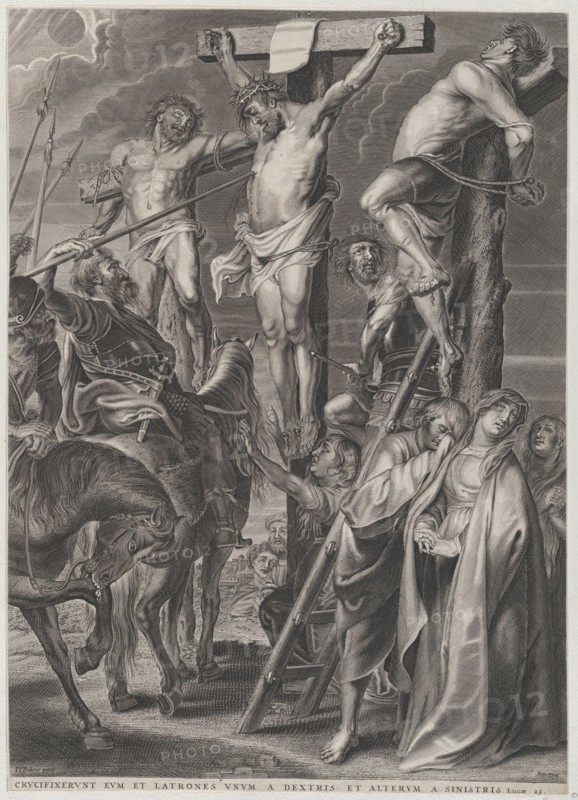 Christ on the cross between the two thieves, ca. 1631.