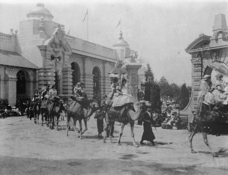 Pan-American midway parade, 1901. Creator: Frances Benjamin Johnston.