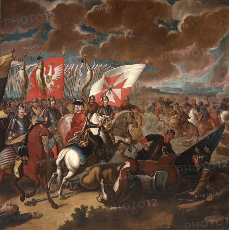 The Battle of Kalisz on 29 October 1706, ca 1730. Creator: Anonymous.