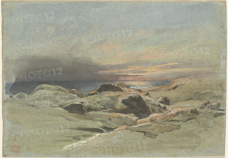 Sunset from a Rocky Coastline, 1842.