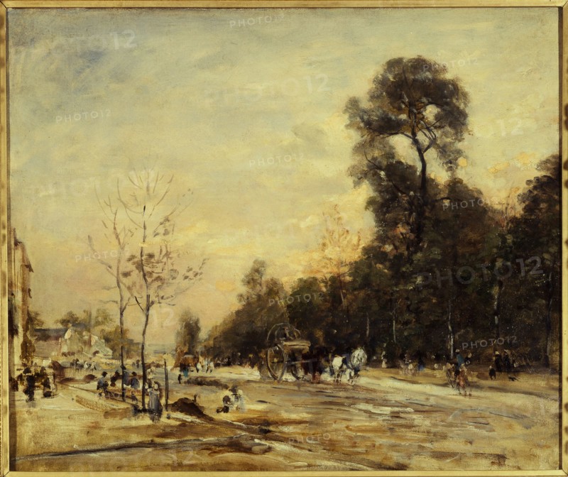 Route de la Revolt, in the evening, c1890.