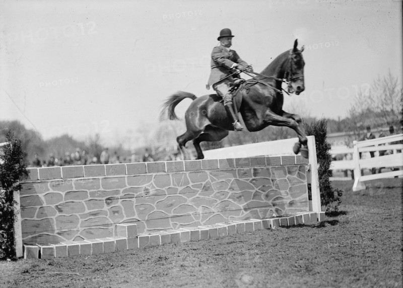 Horse Shows - Col. A.W. Dunn, Hurdling, 1911.