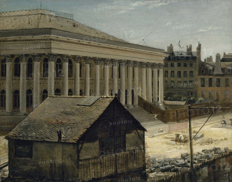 The Stock Exchange under construction, c1820.