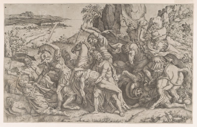 Battle around the Body of Patroclus, ca. 1543-ca. 1547.