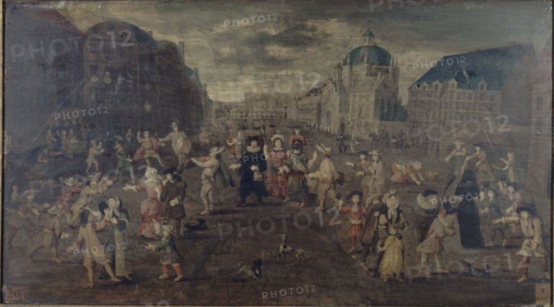 Farce in the streets of Paris, between 1501 and 1600.