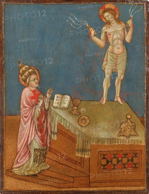 The Mass of Saint Gregory, Second Half of 14th cen. Private Collection.