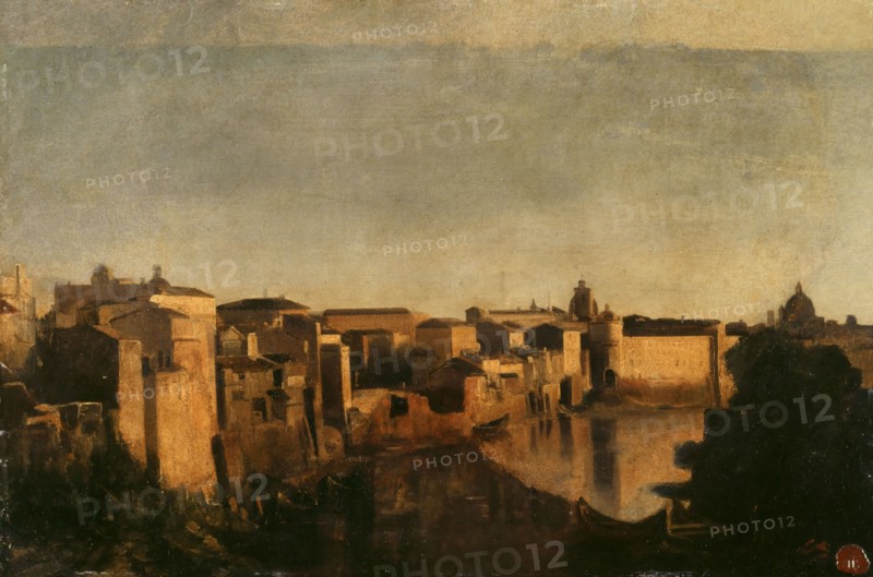 Le Tibre à Rome, between 1856 and 1862.