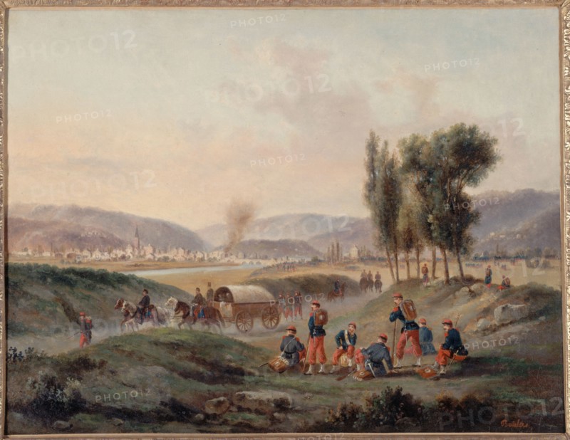 Sarrebruck after the battle, August 5, 1870.