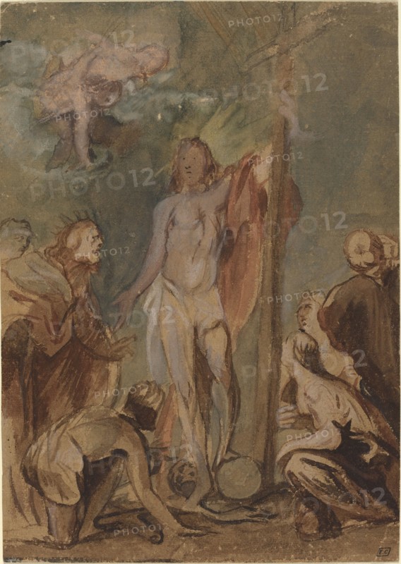 The Risen Christ Surrounded by Saints, c. 1660.