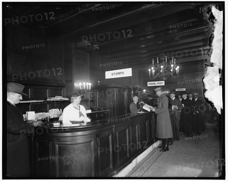 Riggs Bldg. Post Office, between 1910 and 1920. Creator: Harris & Ewing.