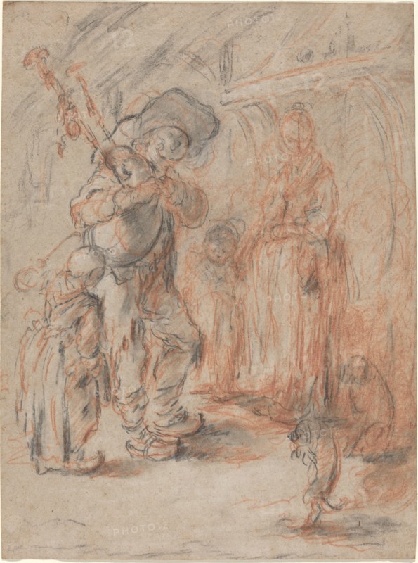 Study for "La Cuisine Avec Paisans".