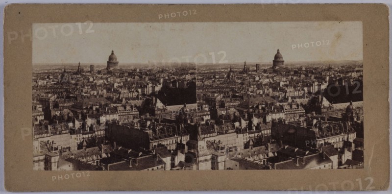 Panorama of the Pantheon, Paris, between 1855 and 1865.