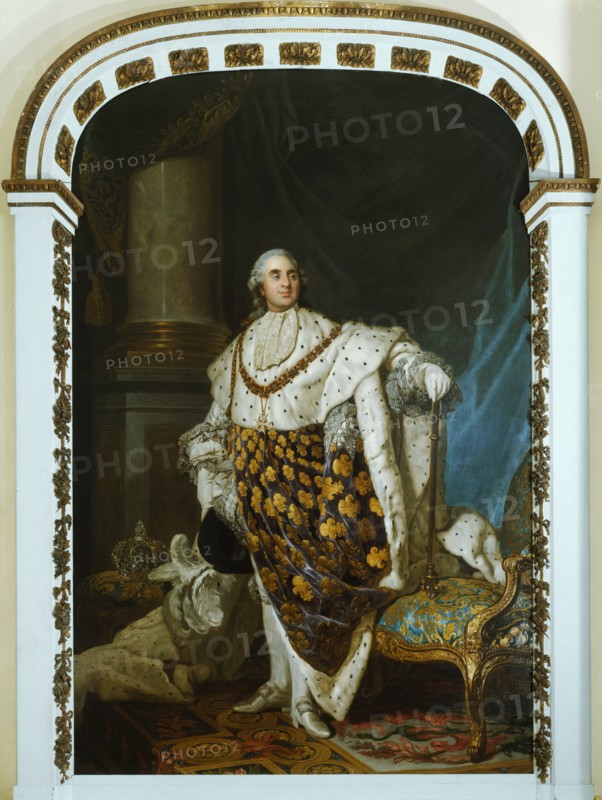 Louis XVI in coronation costume, c1777.