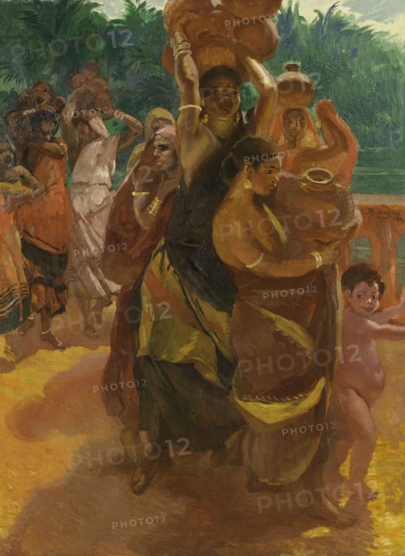 Sur le Pont de Trichinopoly (Inde), 04–1911.