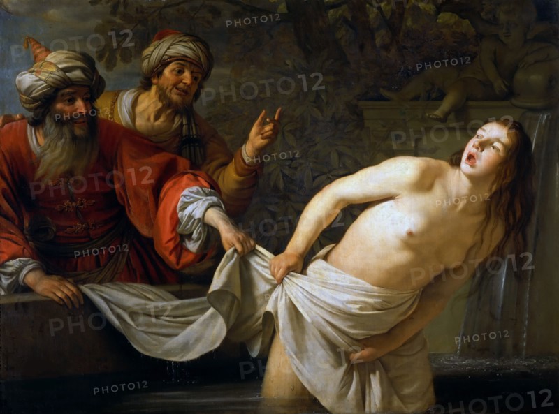 Susanna and the Elders, 1655. Creator: Honthorst, Gerrit, van (1590-1656).