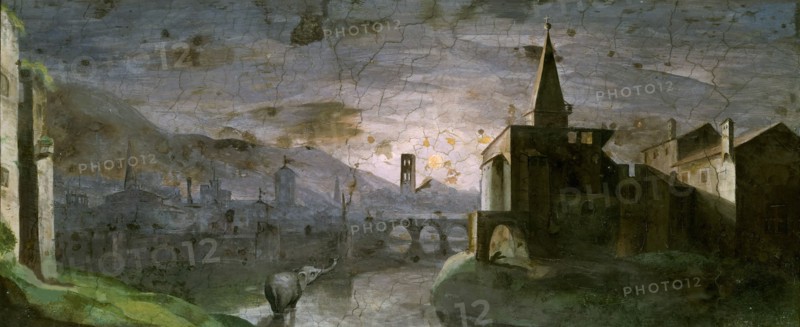 Landscape at dawn , ca 1565-1570. Creator: Arbasia, Cesare (c. 1547-1607).
