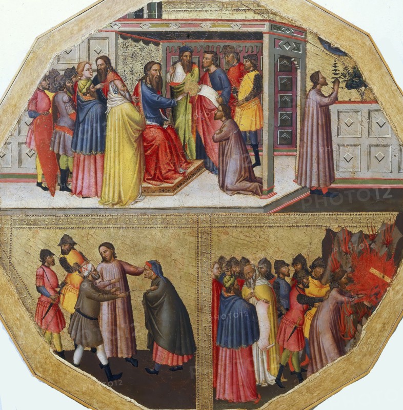 The birth tray: The Story of a False Prophet, ca 1340. Creator: Anonymous.