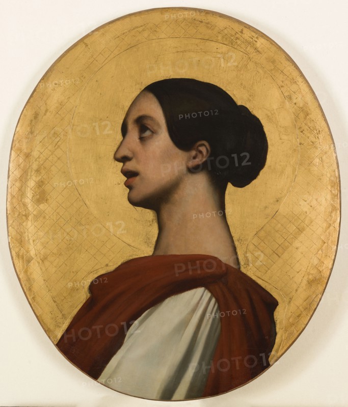 Portrait of Pauline Viardot as Saint Cecilia, c1851.