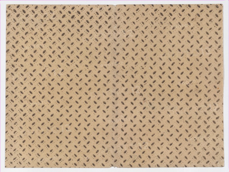 Sheet with overall pattern of dots and dashes, 19th century.