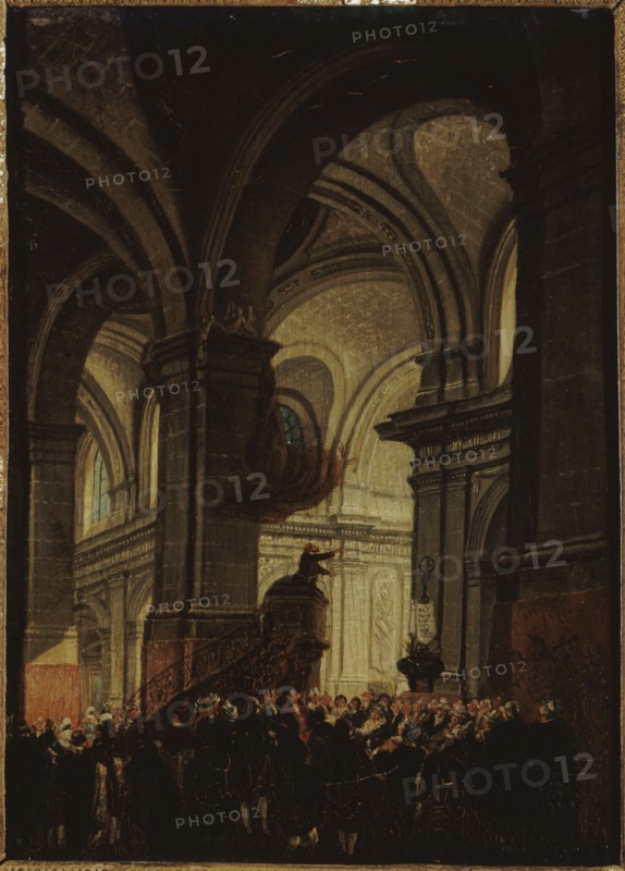 Capuchin sermon in Saint-Roch church, 1780.