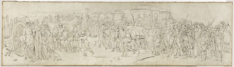 Les coucous sur le quai des Tuileries, c1805.