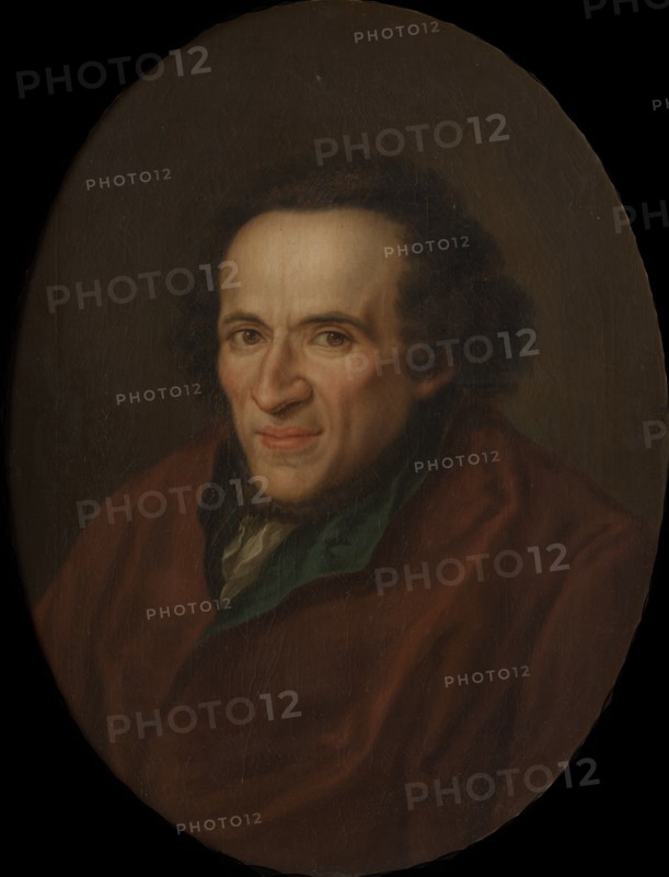 Portrait of Moses Mendelssohn (1729-1786) , Early 1780s. Private Collection.