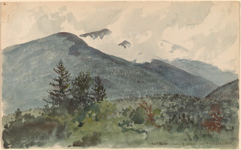 White Mountains from Fernald's Hill, 1860.