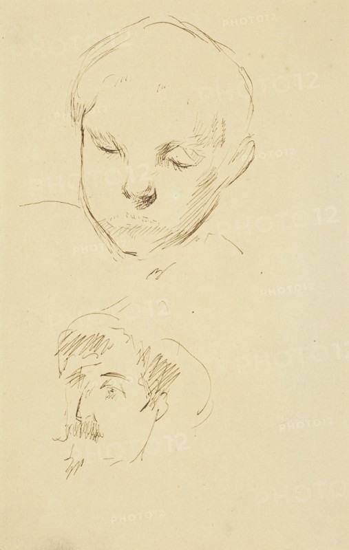 Profile of a Boy and Self-Portrait [recto], 1884-1888.