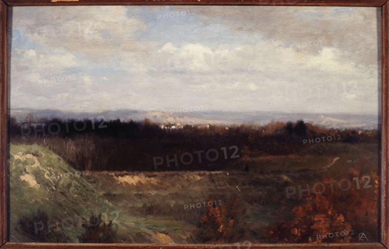 View of the Bois de Boulogne, from Boulevard Suchet, c1860.