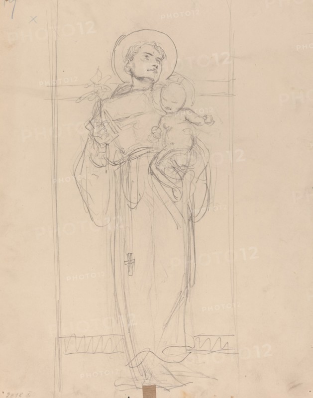 Standing Saint holding the Christ Child, 1896.