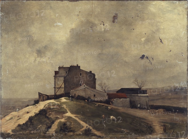 View of Montmartre, around Moulin de la Galette, 1879.