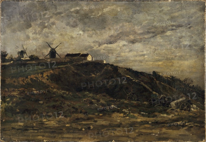 Windmills of Montmartre; north slope, 1865.