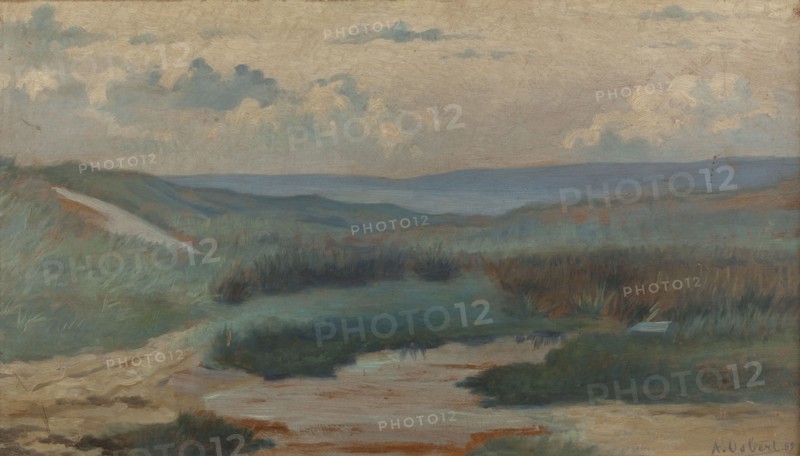 A pond in the dunes, in the evening, Siouville, 1889.