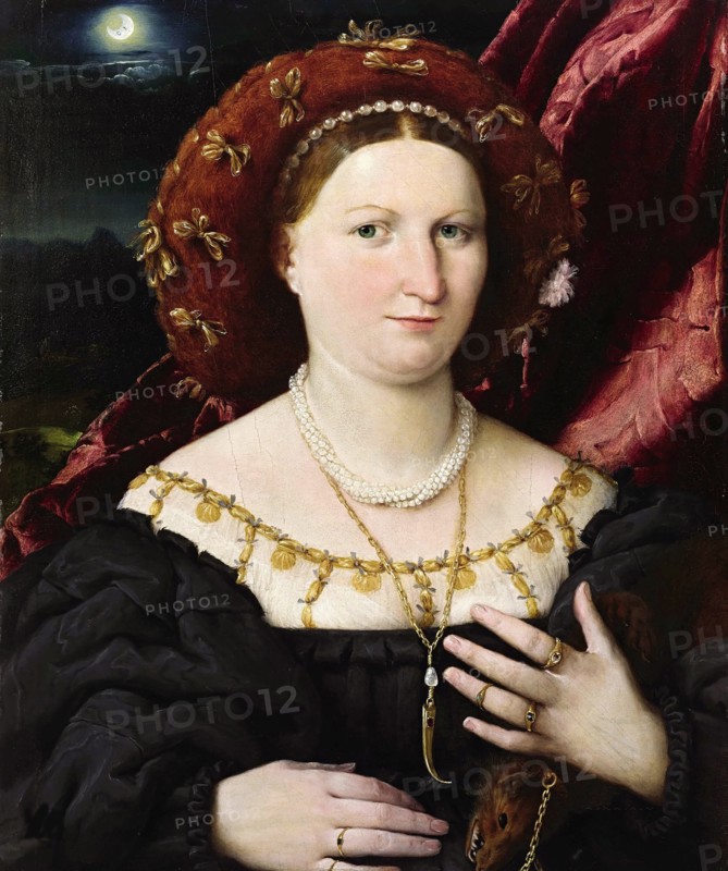Portrait of Lucina Brembati, ca 1521-1525. Creator: Lotto, Lorenzo (1480-1556).